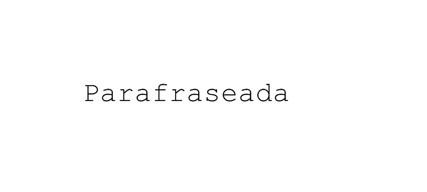 Parafraseada 