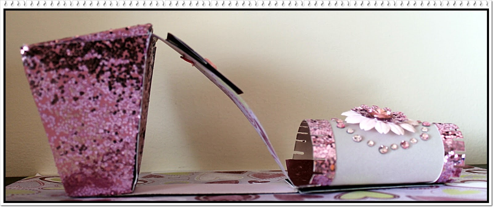 Paper Fantasees The Craft Blog Shoe Shaped Candy Holder with a Mini