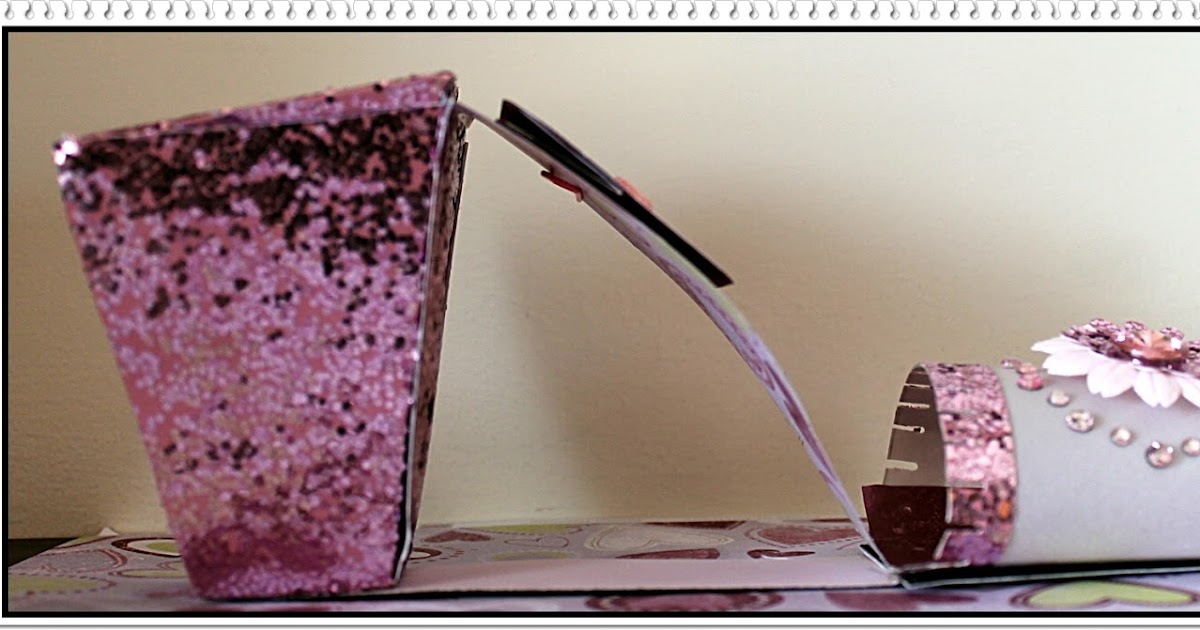 Paper Fantasees The Craft Blog Shoe Shaped Candy Holder with a Mini