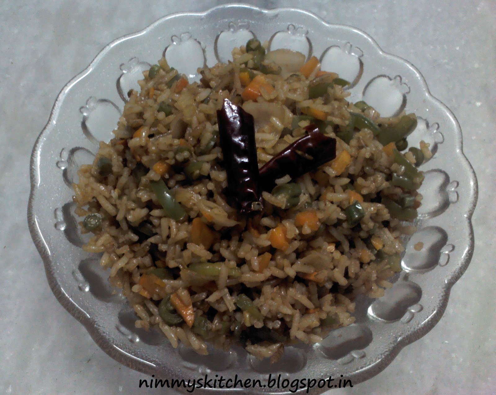 Nimmy's Kitchen Spicy Garlic Fried rice