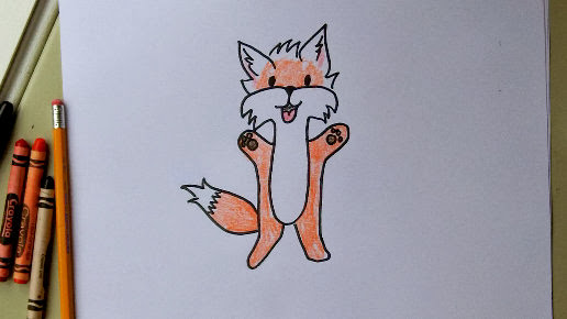 Learn to draw a fox. Watch this free drawing lesson!