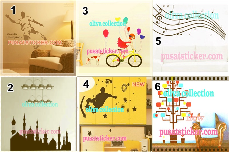jual wall sticker murah se-jakarta,bandung,surabaya - olivacollection