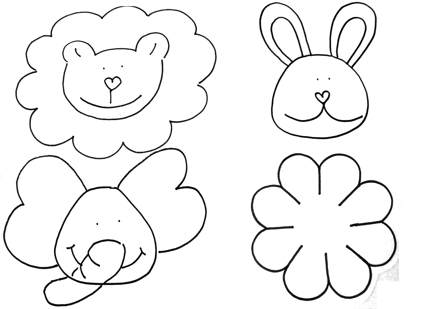 Formas para recortar - Dibujos para colorear - IMAGIXS