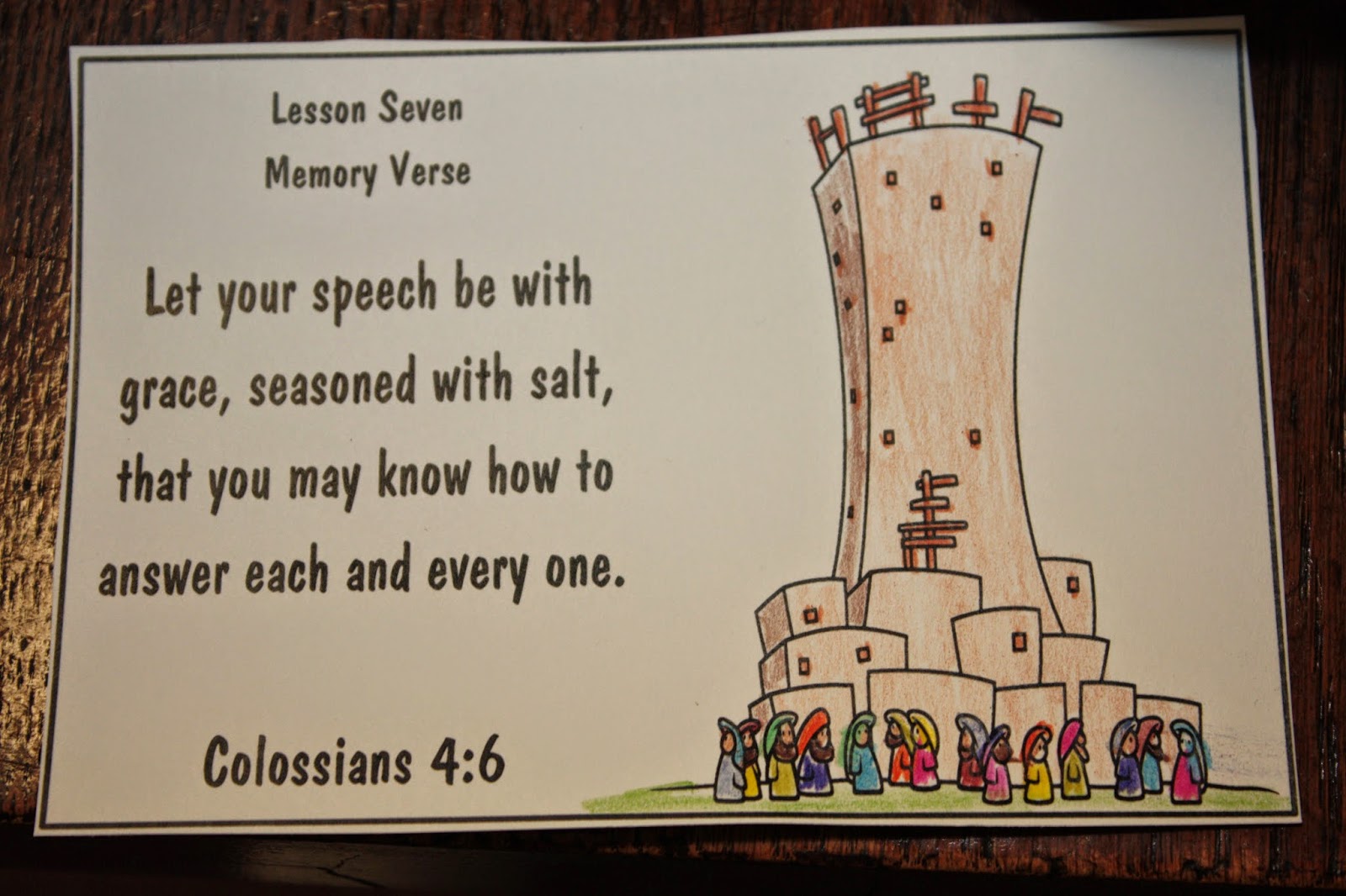 Hands On Bible Teacher Tower of Babel