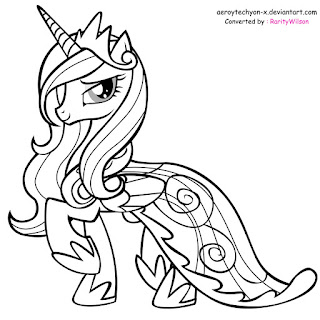 My Little Pony Friendship is Magic princess cadance Coloring Pages
