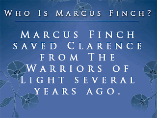Who Is Marcus Finch? Clue #1!