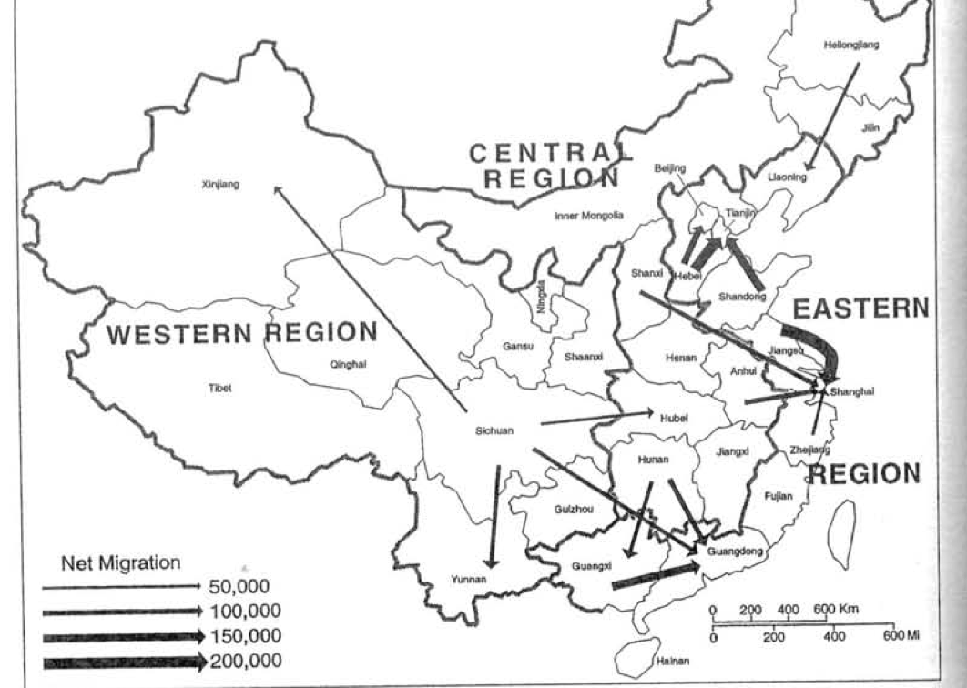 Maps China's Internal Migration Matt Hartzell's Blog