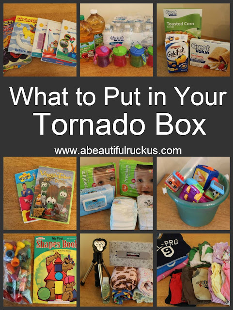 Toddler Items to put in your Tornado Preparation Kit