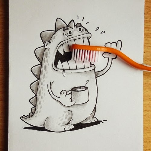 11-Brush-your-Teeth-Manik-N-Ratan-maniknratan-Cartoon-Drawings-www-designstack-co