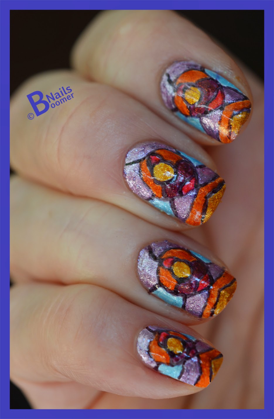 B'Nails Pick N Mix 25Stain Glass Window Nails