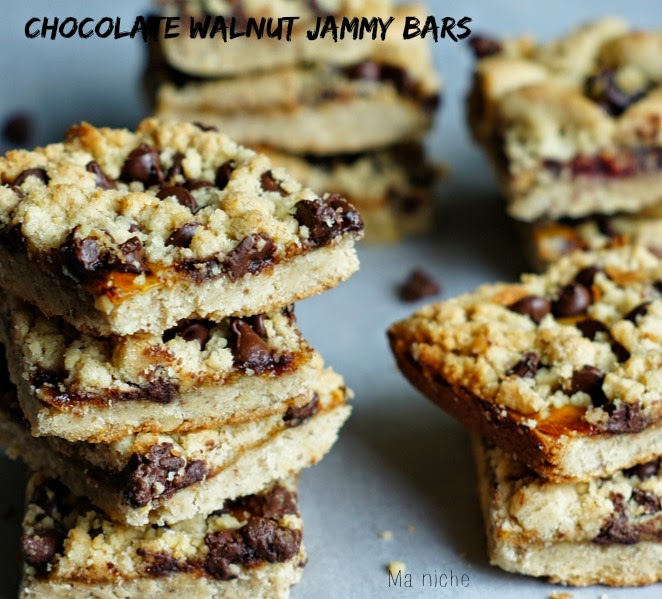 Ma Niche Chocolate Walnut "Jammy" Bars Baking Partner's Challenge