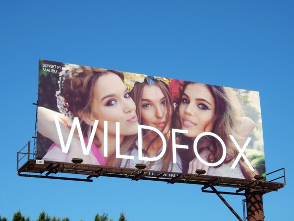 Wildfox Summer 2015 fashion billboard Wildfox Summer 2015 fashion billboard