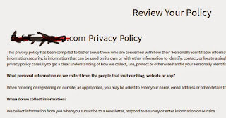 cara membuat privacy policy disclaimer