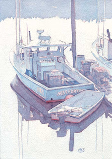 The Gut III - Watercolor by Paul Sherman The Gut III - Watercolor by Paul Sherman