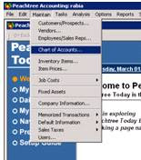 Peachtree Chart Of Accounts Sub Account
