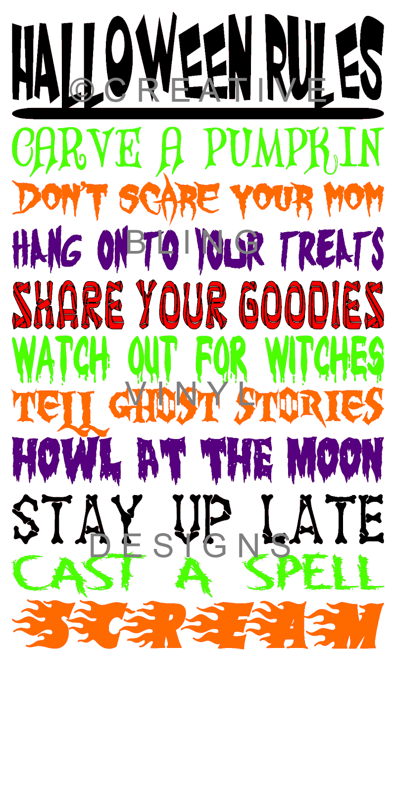 Creative Bling Halloween