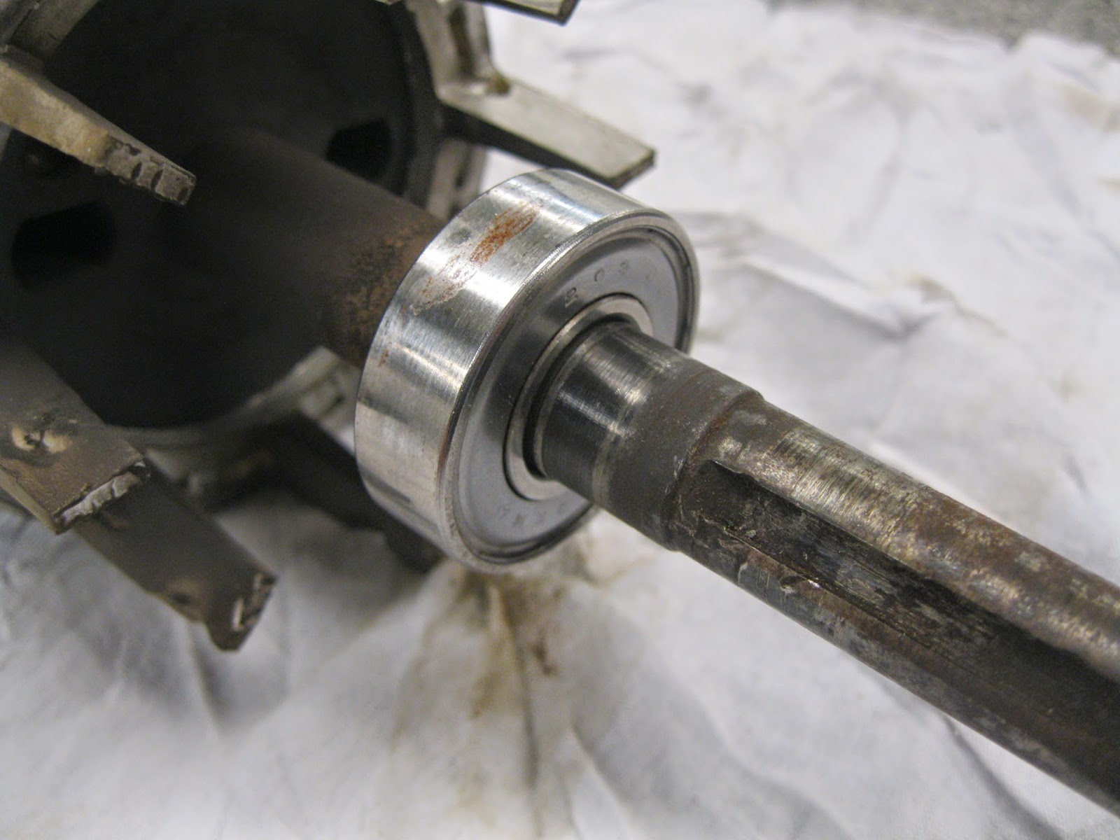 Things That Keep Dan Busy Worn Shaft Repair Machining JB Weld