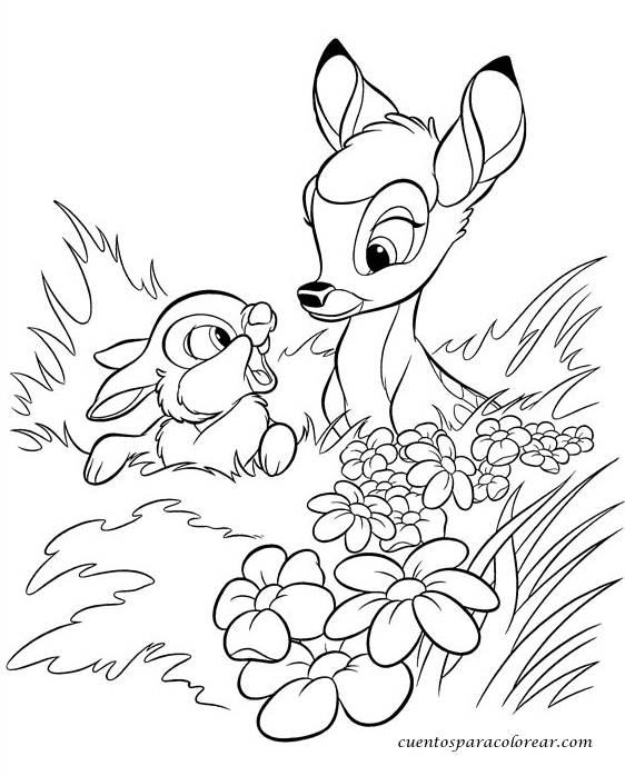 Dibujos para Colorear Dibujos de Bambi