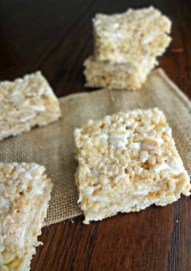 The Cooking Actress Toasted Marshmallow Brown Butter Krispie Treats