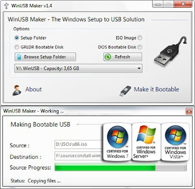 WinUSB Maker 1.4 - The Windows Setup to USB Solution