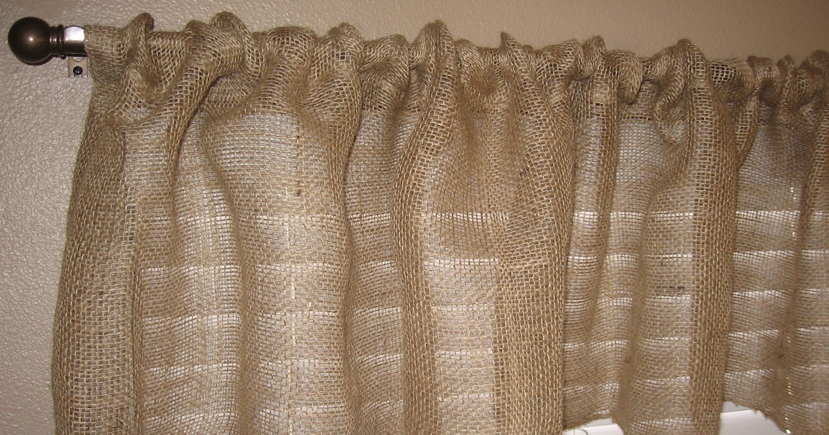 Graceful Little Honey Bee 1Hour Burlap Kitchen Curtains Tutorial