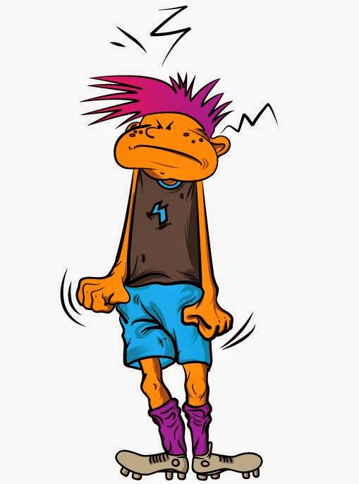 Cartoon Character with Expressive Lines Cartoon Character with Expressive Lines