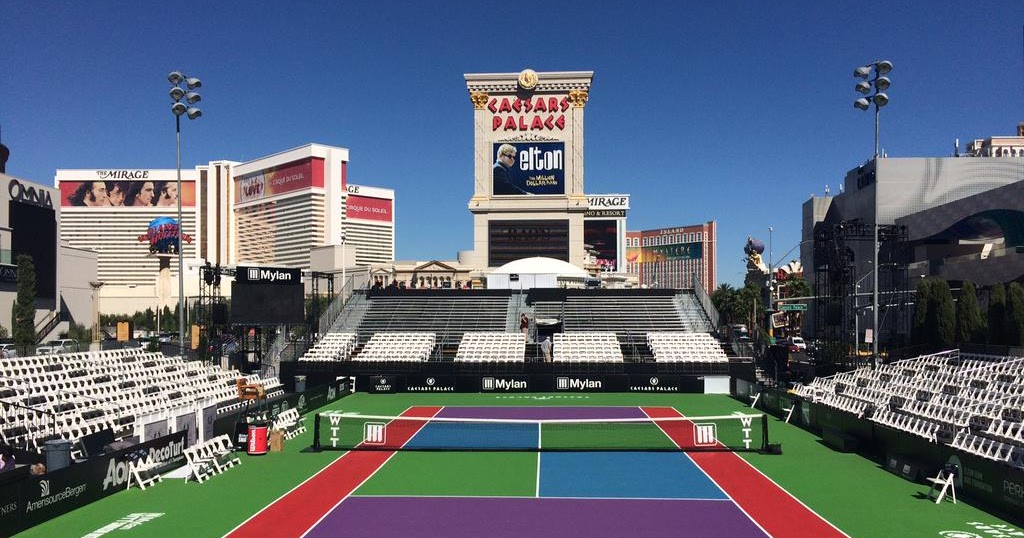 Vegas Hotel News Tennis Court Arena at Caesars Palace