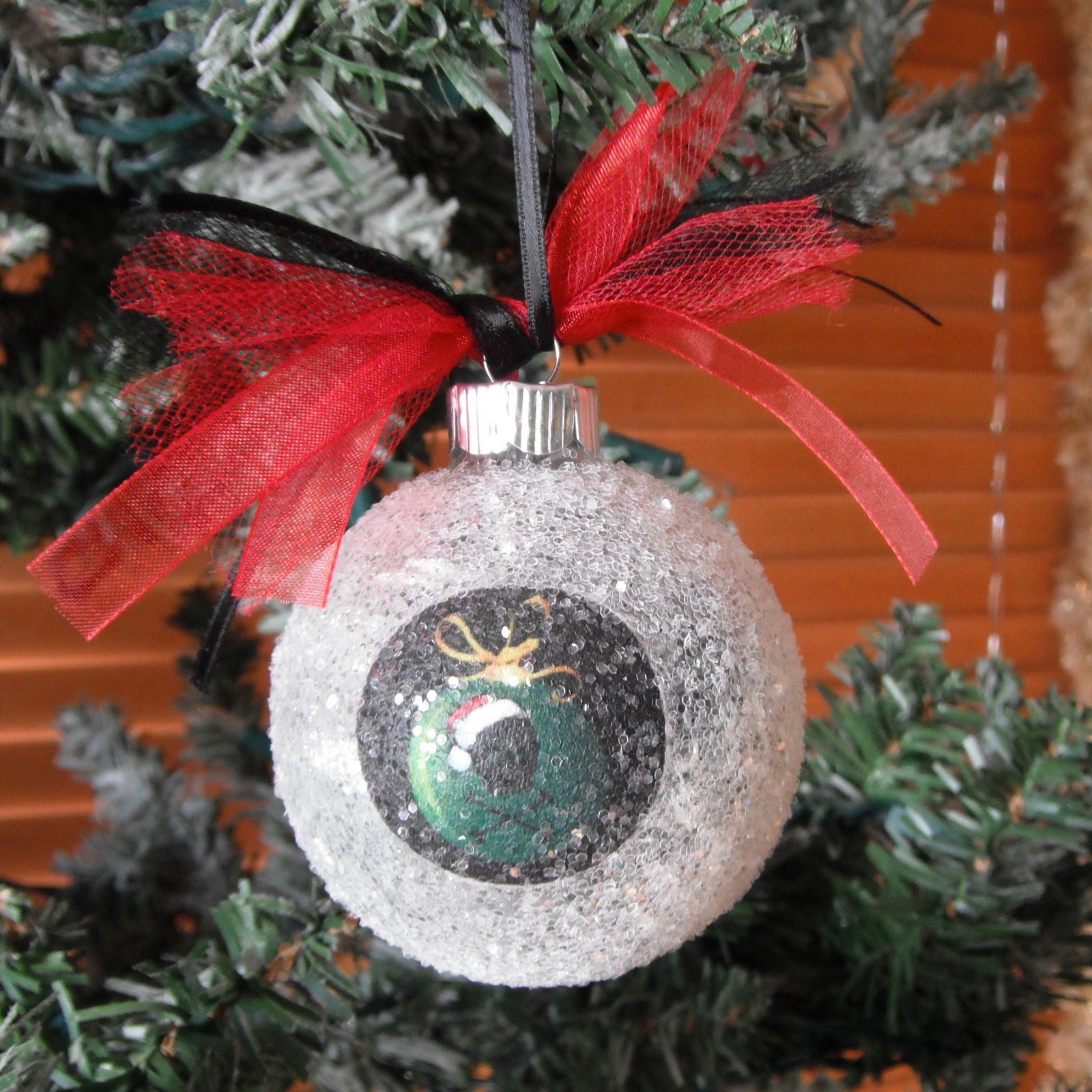 Behind the Scenes at Dark Rose Treasures Fabric Decoupage Glass Ball