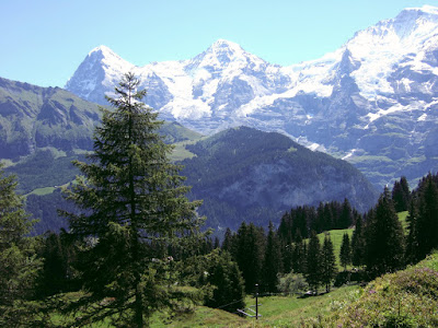 Eiger Monch and Jungfrau