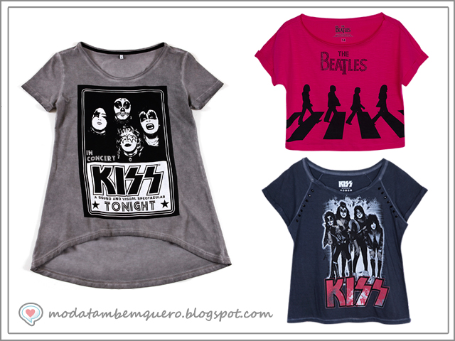 camiseta beatles feminina riachuelo