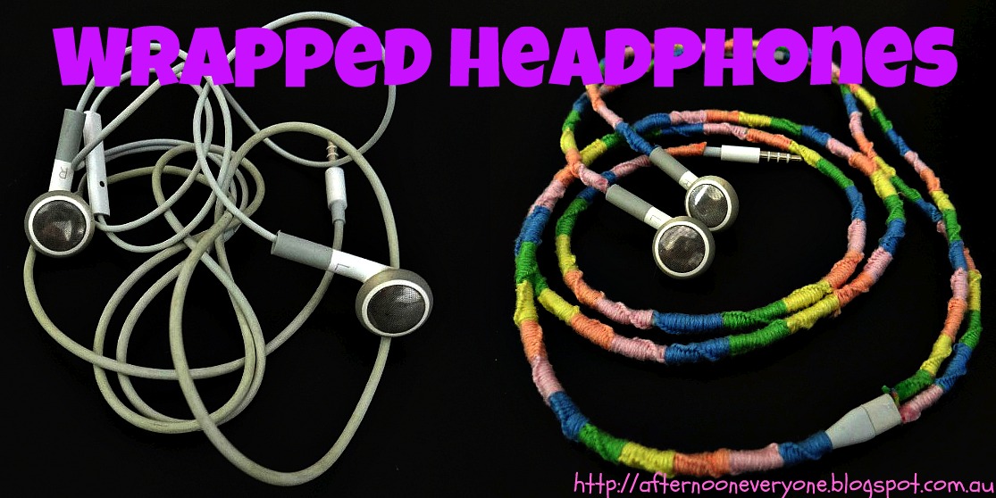 Afternoon Everyone! Wrapped Headphones