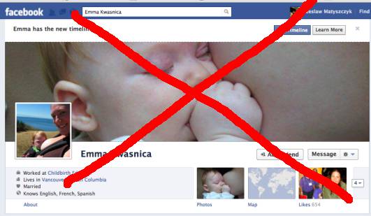 Facebook Ban Breast-feeding Photo