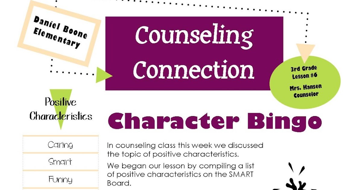 Hanselor The Counselor 3rd Grade Lesson