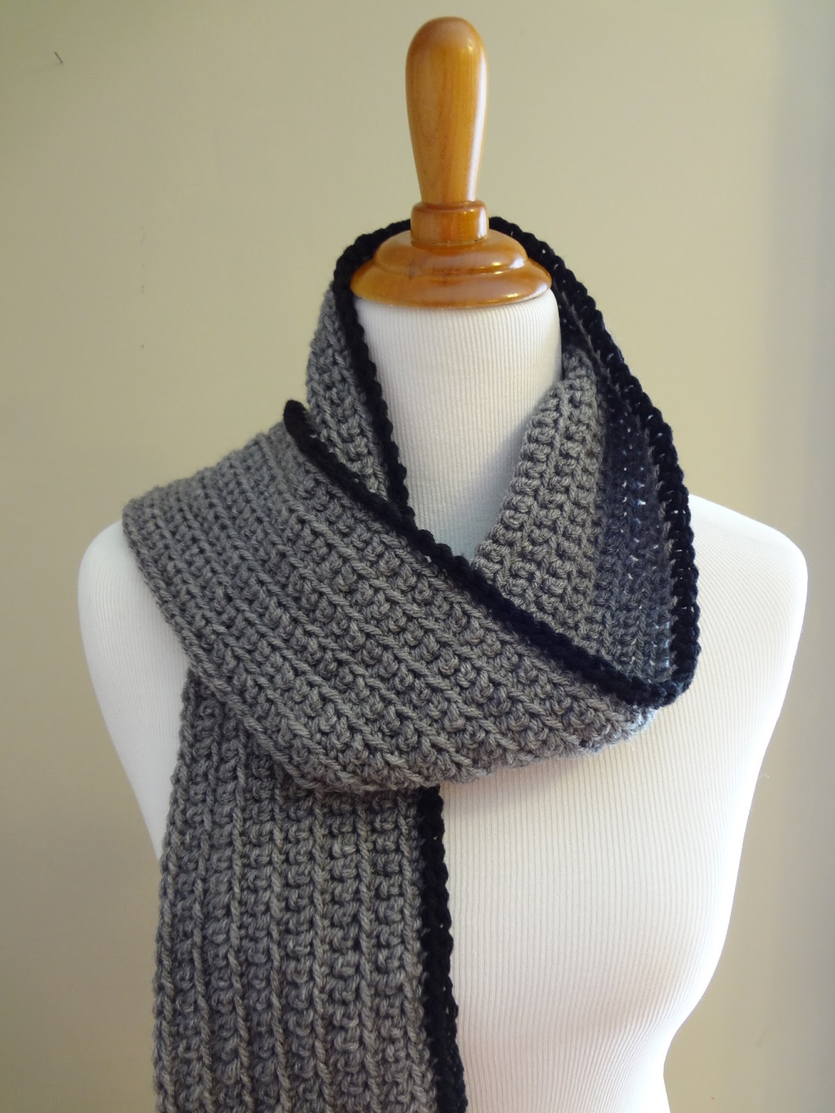 Fiber Flux: Free Crochet Pattern...Outline Ribbed Scarf