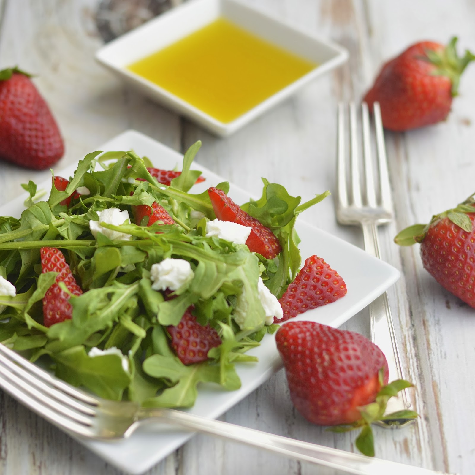 Arugula Strawberry Salad Virtually Homemade Arugula Strawberry Salad