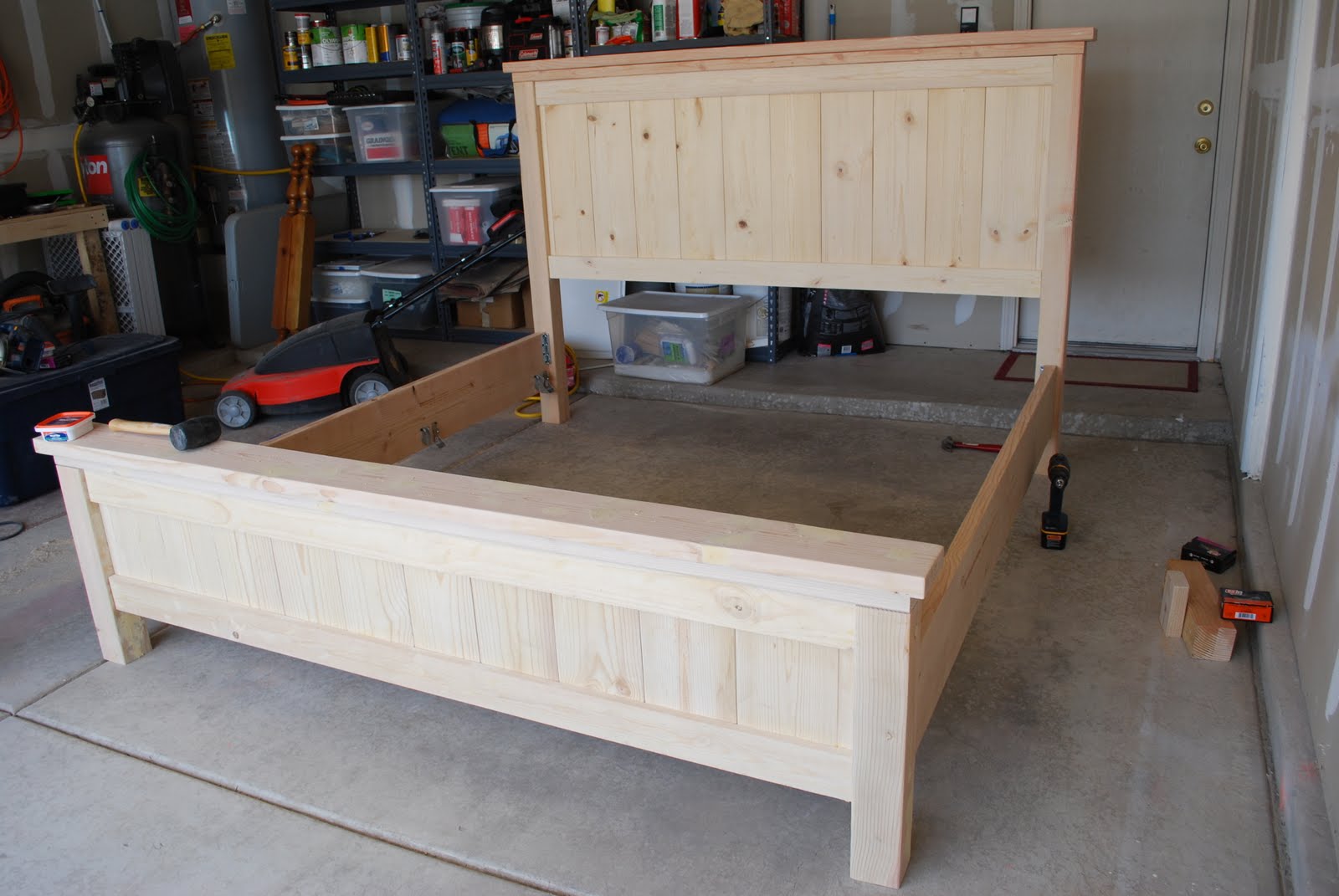 farmhouse bed plans king