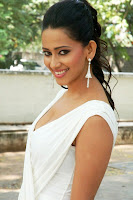Sanjana, Singh, Hot, Bollywood, Actress, Photoshoot, deep cleavage, white dress