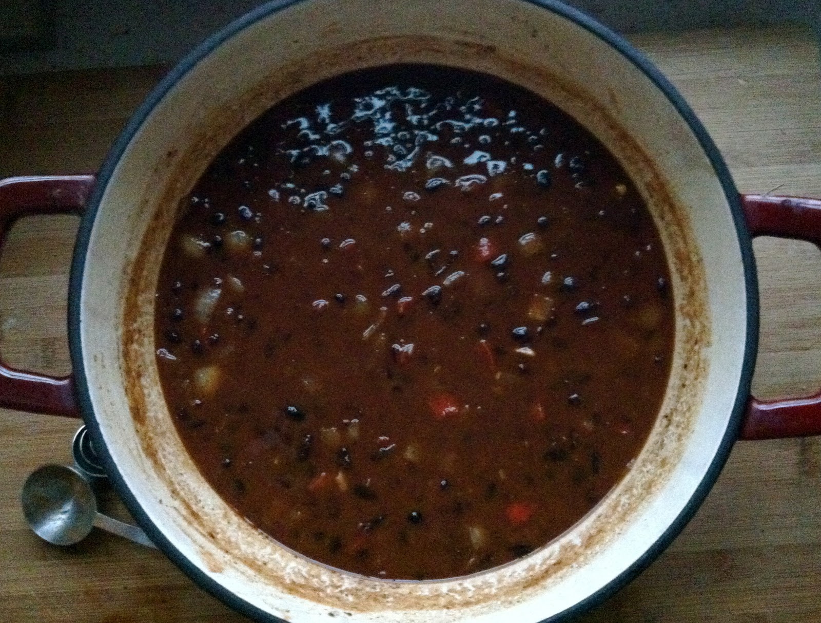 Slow Club Cookery. Vegan Black Bean Chili