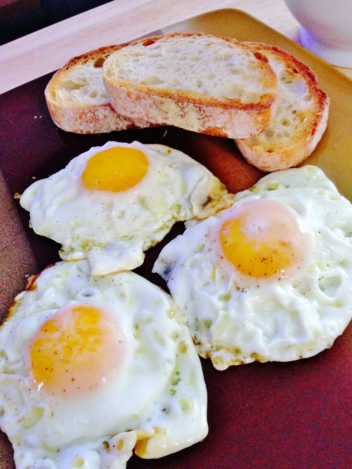 Live * Laugh * Eat Mediterranean Style Fried Eggs