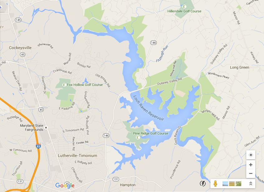Loch Raven Reservoir Fishing Map Day Tripping In The Mid Atlantic