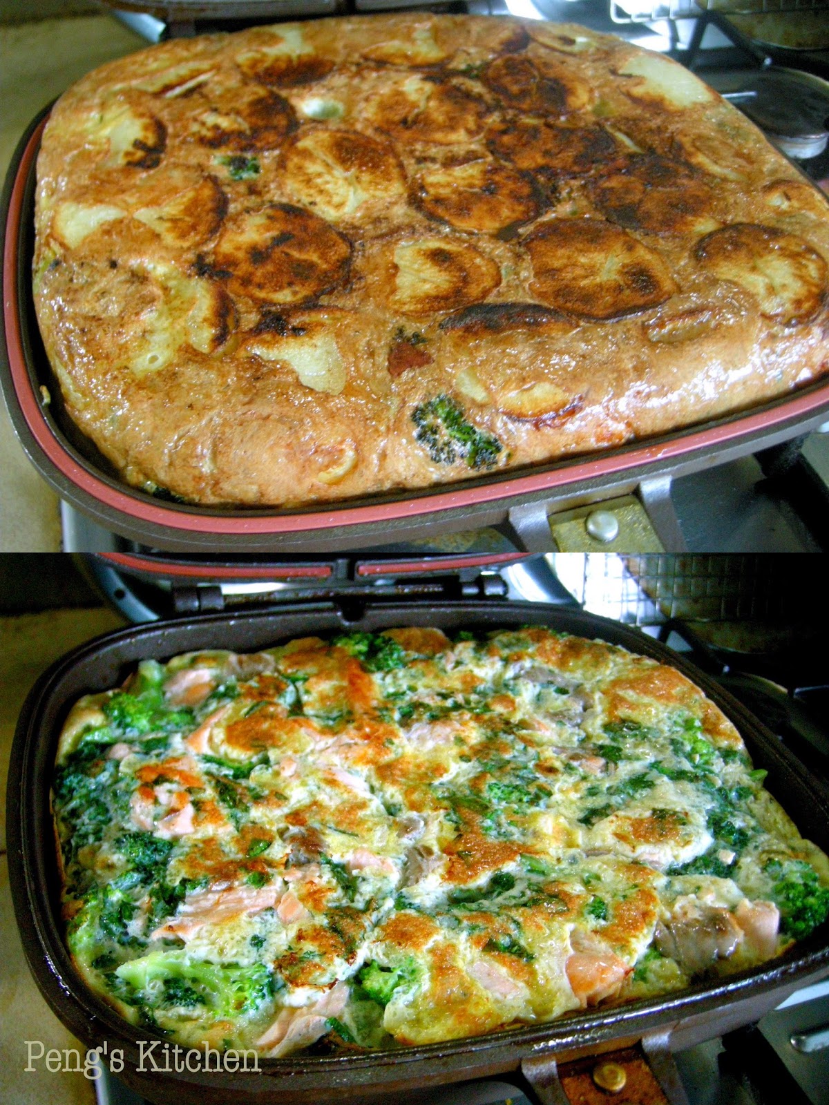 Peng's Kitchen Minty Salmon & Broccoli Frittata