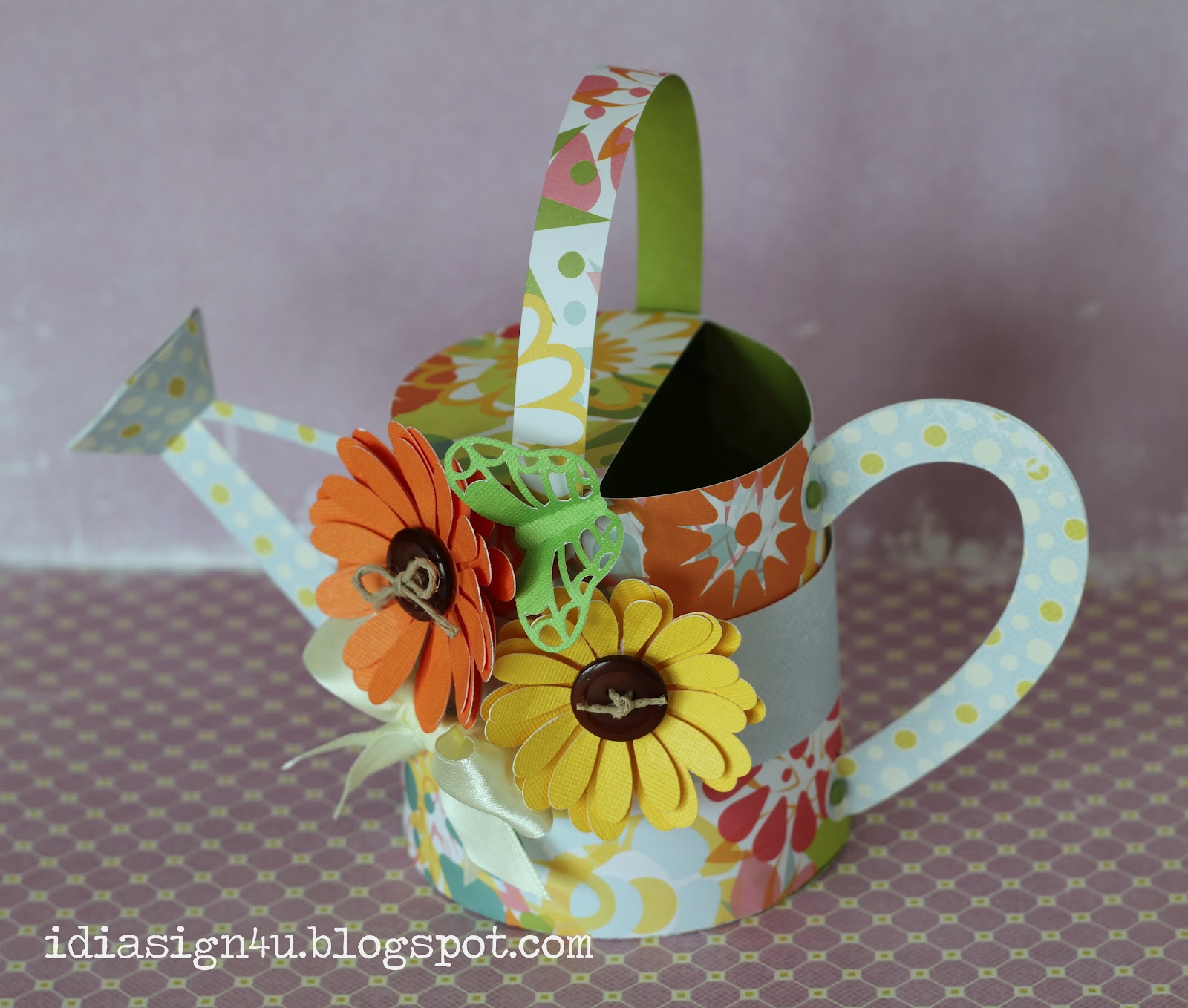 I Love Doing All Things Crafty Paper Watering Cans?