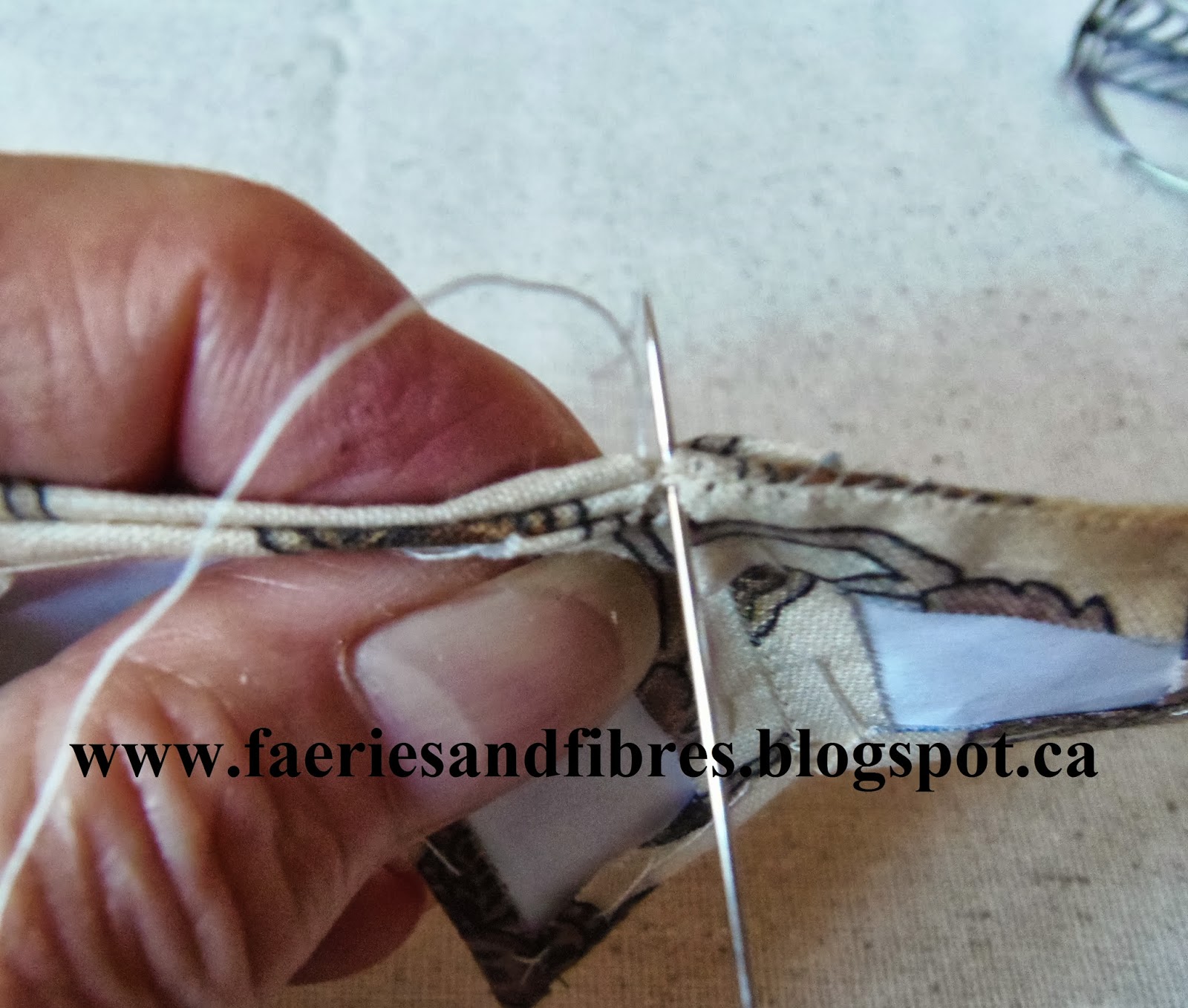 Faeries and Fibres Sewing the diamonds together