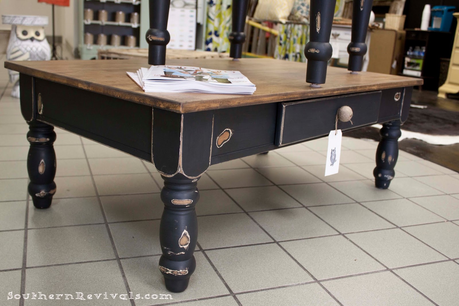 Pottery Barn Inspired Coffee Table & End Table Makeover Southern Revivals