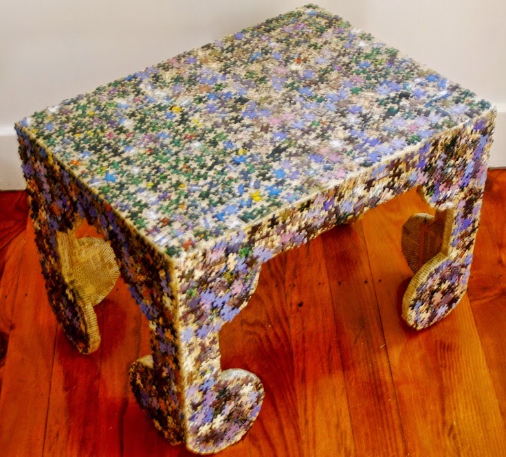 How to Recycle Recycled Jigsaw Puzzle Pieces