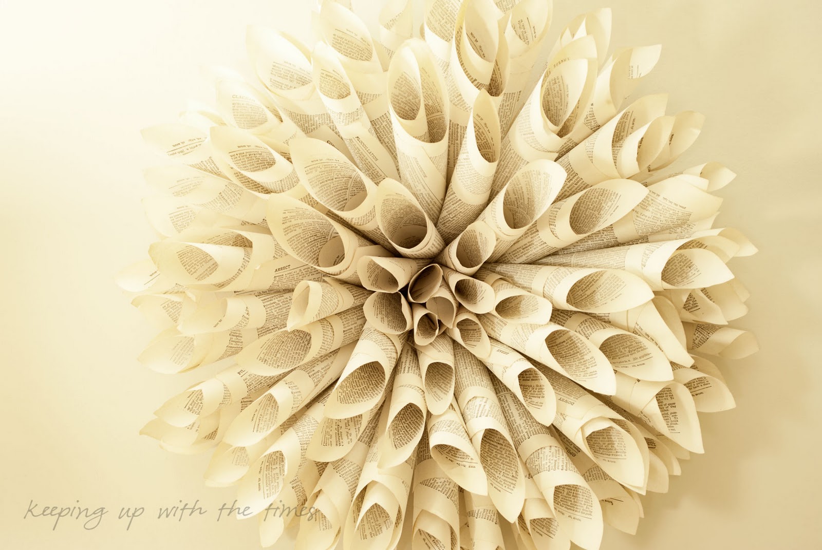 Keeping up with the times My ster Encyclopedic Dictionary Wreath