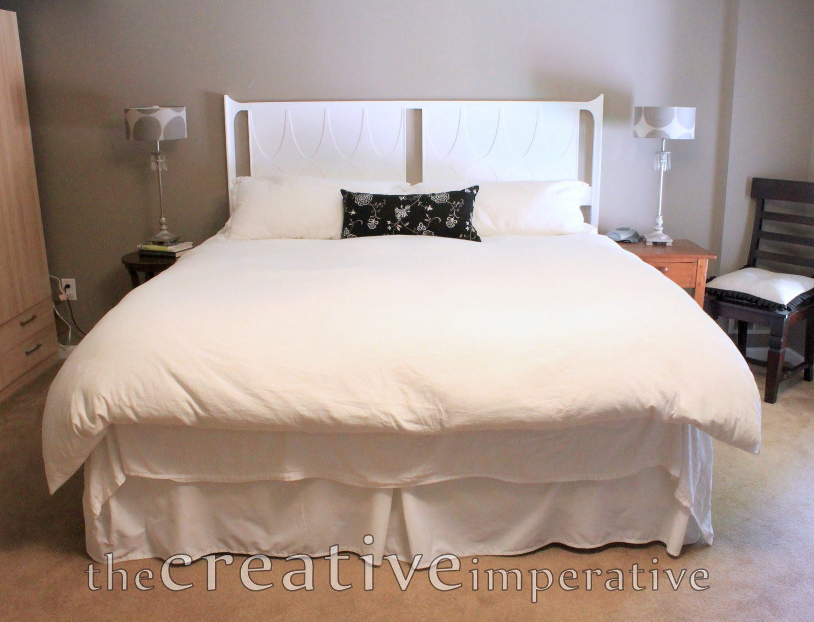 The Creative Imperative White Painted Headboard