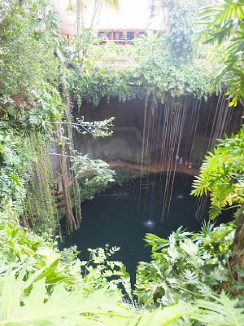 بـئــر “إك كل” للمياه الجوفية في المكسيك Cenote+Ikkil+013
