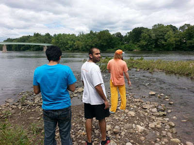 Hiking with Shree Swamiji and devotees of Kripalu ji Maharaj