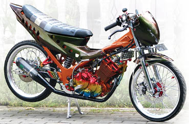 Foto Modifikasi Suzuki SATRIA F150 Hyper Underbone title=
